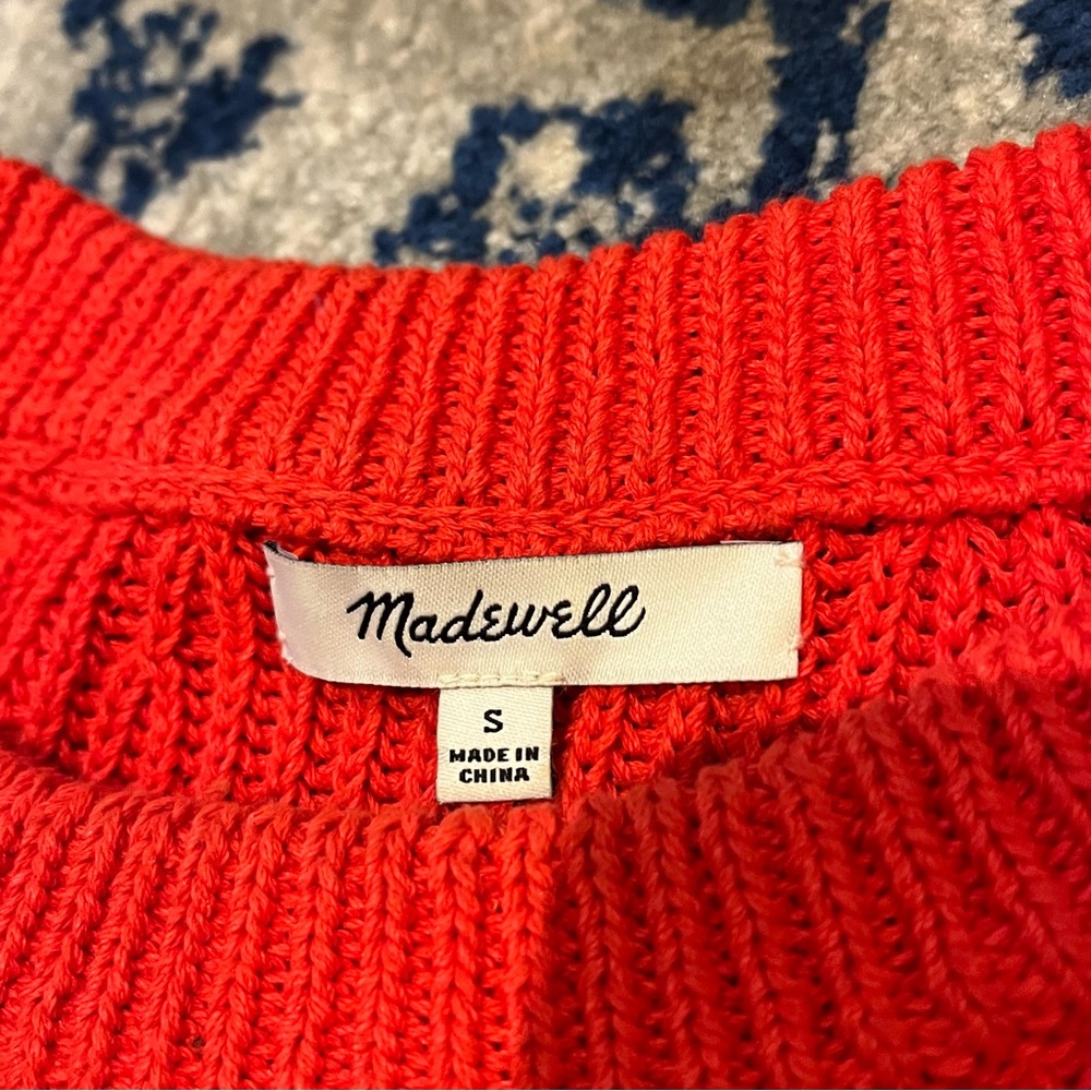 Madewell Red Sweater Tank Top - Picture 2 of 3